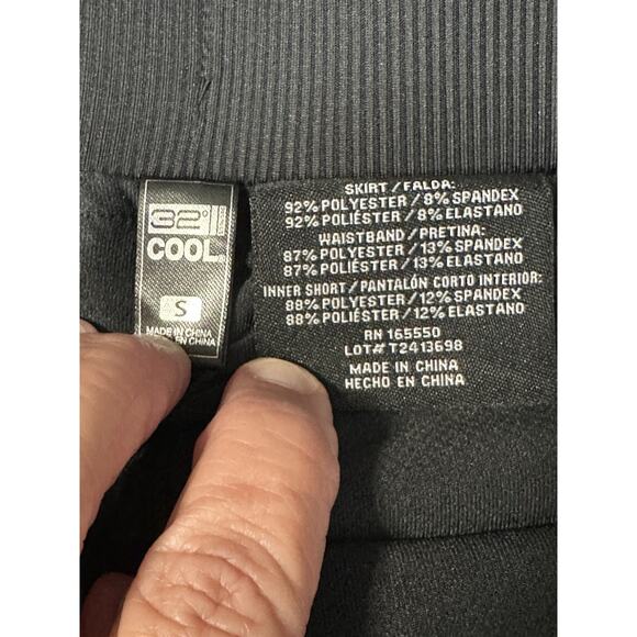 32 Degree Cool Women's Skort Size Small Black Pull On Stretch Athletic NWT - Picture 12 of 13